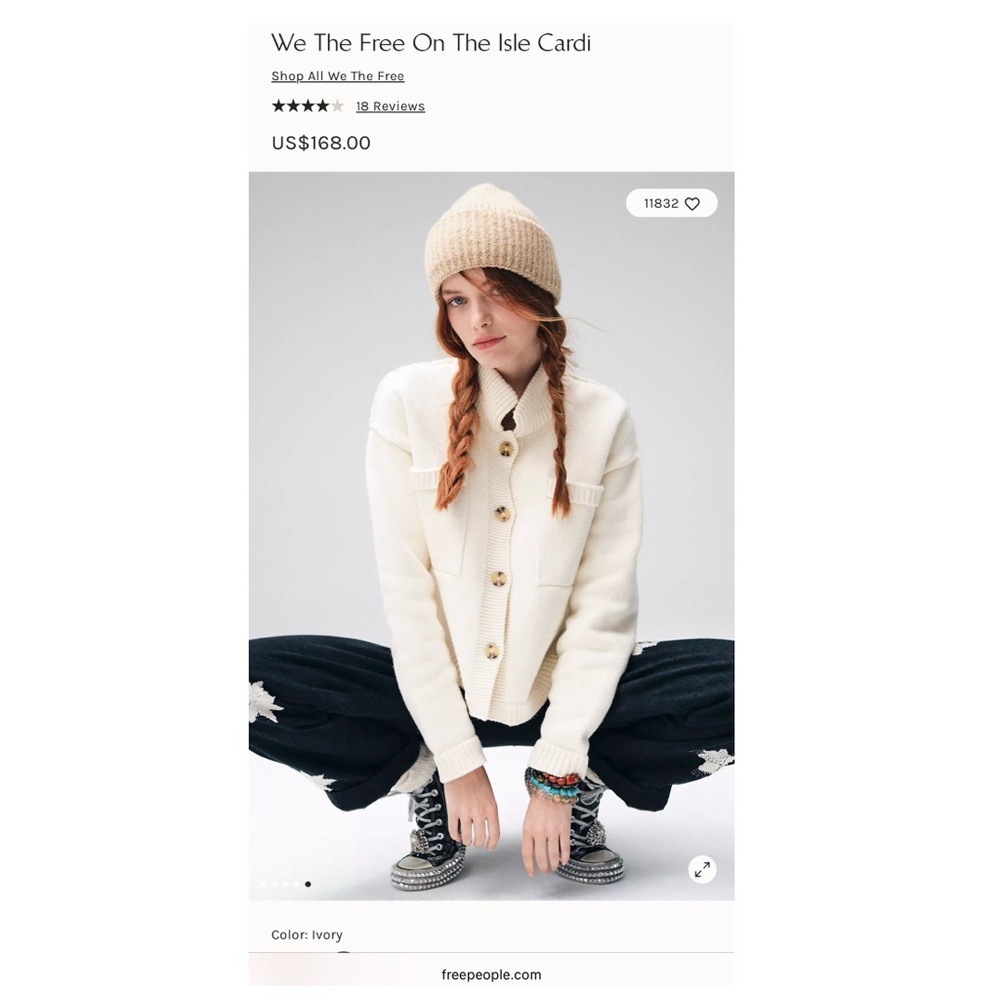 FREE PEOPLE We The Free On The Isle Cardi